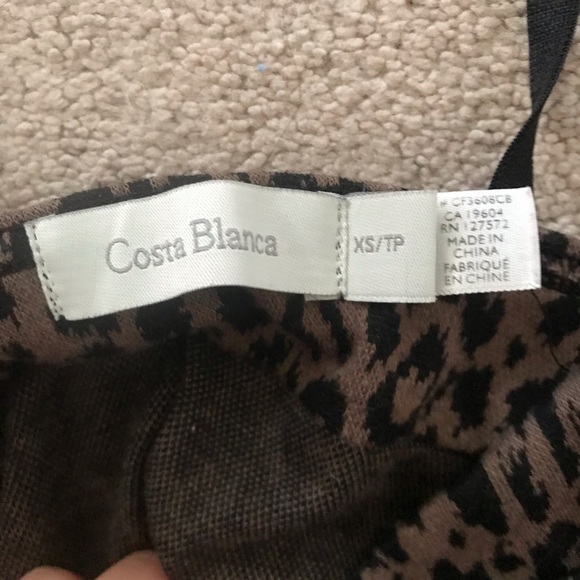 sexy leopard print mini dress costa blanca - Picture 2 of 4